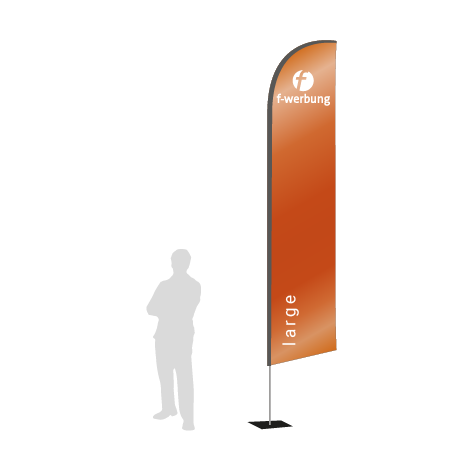 Beachflag Wind | Large (400 cm) | einseitig bedruckt