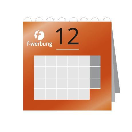 12 Blatt Wandkalender mit Deckblatt