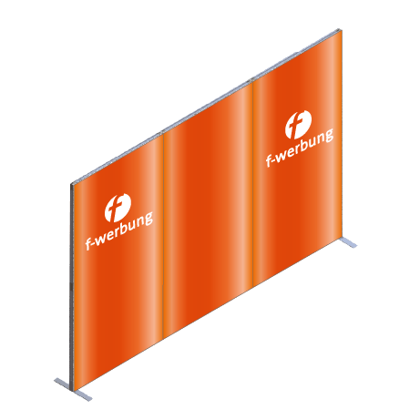 FASTFRAME™ gerade Wand | 3 Module | mit Druck