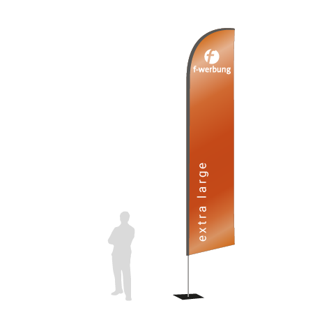 Beachflag Wind | Extra Large (490 cm) | einseitig bedruckt