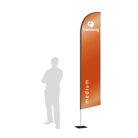 Beachflag Wind | Medium (320 cm) | einseitig bedruckt