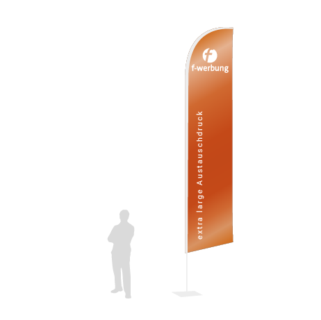 Beachflag Wind Austauschdruck | Extra Large (490 cm) | einseitig bedruckt