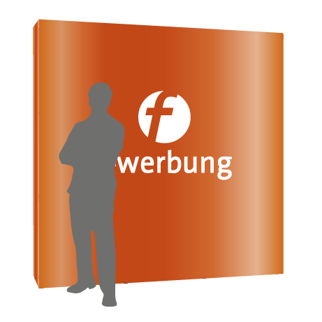 Textilfaltwand | 3 x 3 Felder gerade | einseitig bedruckt