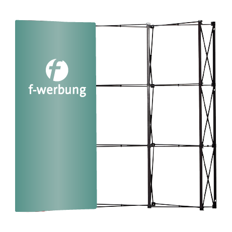 Pop-Up Faltwand | 4 x 3 Felder gerade | einseitig bedruckt