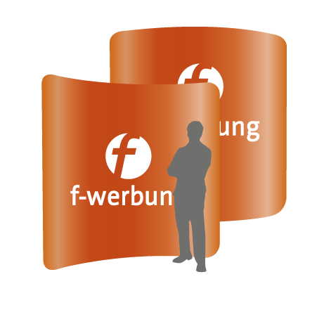 Textilwand ALU | 240er gebogen | beidseitig bedruckt
