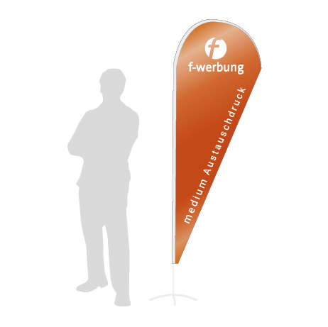 Beachflag Drop Austauschdruck | Medium (280 cm) | einseitig bedruckt
