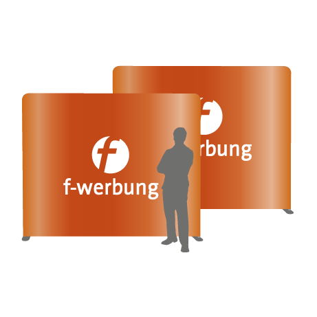 Textilwand ALU | 240er gerade | beidseitig bedruckt