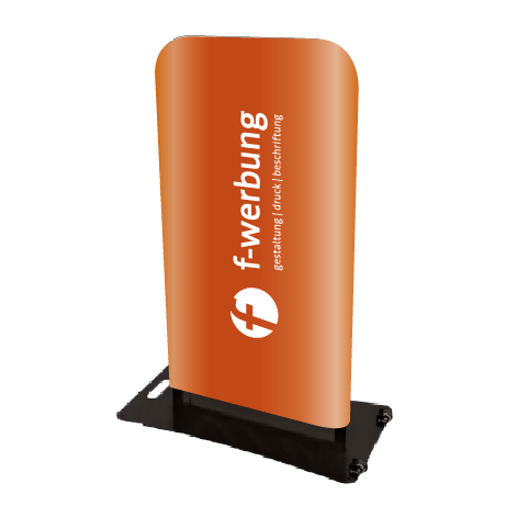 Kundenstopper ZIPP | B 80 cm x H 117,4 cm | mit Druck