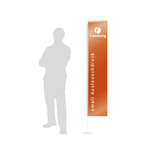 Beachflag Rechteck Austauschdruck | Small (200 cm) | einseitig bedruckt