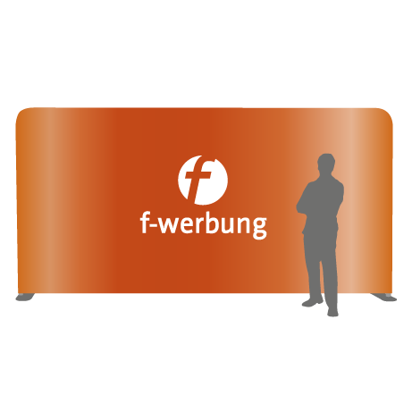Textilwand ALU | 600er gerade | einseitig bedruckt