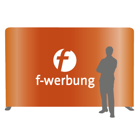 Textilwand ALU | 400er gerade | einseitig bedruckt