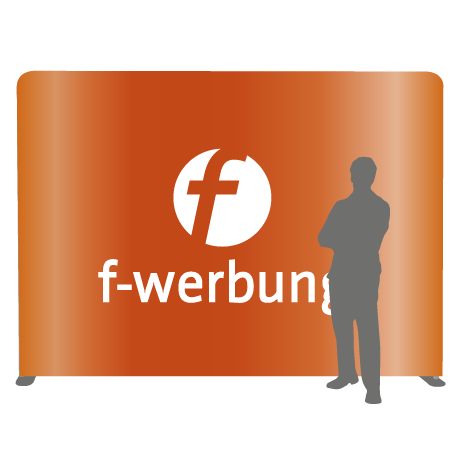 Textilwand ALU | 300er gerade | einseitig bedruckt