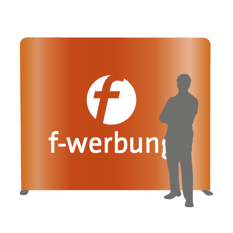 Textilwand ALU | 240er gerade | einseitig bedruckt