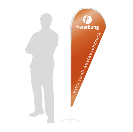 Beachflag Drop Austauschdruck | Extra Small (189 cm) | einseitig bedruckt