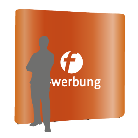 Pop-Up Faltwand | 3 x 3 Felder gerade | einseitig bedruckt