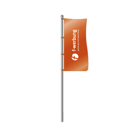Hissflaggen ohne Ausleger | B 120 cm x H 400 cm | einseitig bedruckt