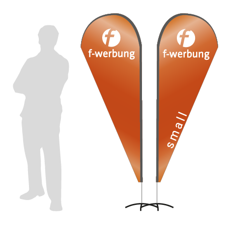 Beachflag Drop | Small (210 cm) | beidseitig bedruckt