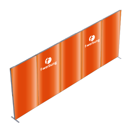 FASTFRAME™ gerade Wand | 5 Module | mit Druck