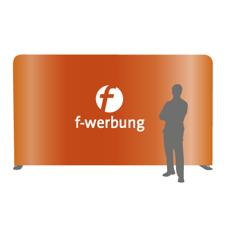 Textilwand ALU | 500er gerade | einseitig bedruckt