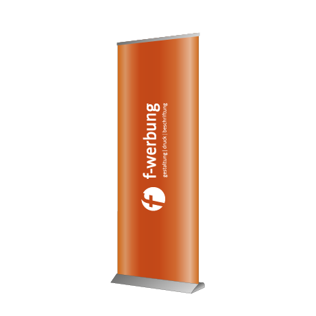 Roll-Up Deluxe | B 85 cm x H 153 - 200 cm | einseitig bedruckt