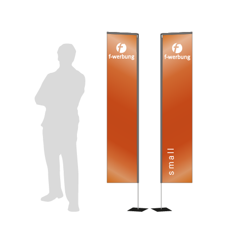 Beachflag Rechteck | Small (200 cm) | beidseitig bedruckt