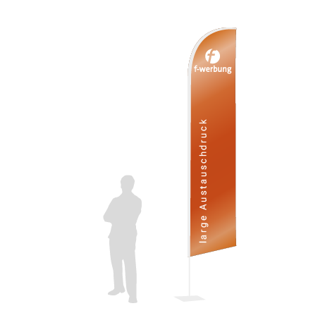 Beachflag Wind Austauschdruck | Large (400 cm) | einseitig bedruckt
