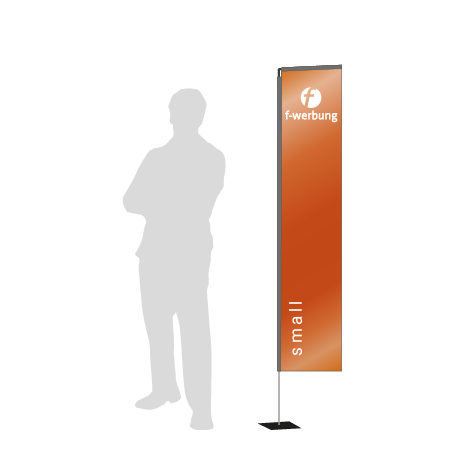 Beachflag Rechteck | Small (200 cm) | einseitig bedruckt